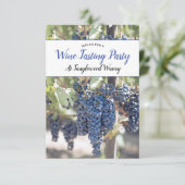 Invitation Soirée de dégustation de vins rustiques (Debout devant)