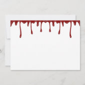 Invitation Soirée de dîner de mystère de meurtre effrayant (Dos)