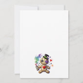 Invitation Soirée de Divorce de poupées Voodoo (Dos)