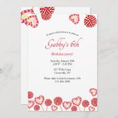 Invitation Soirée de fête d'anniversaire (Devant / Derrière)