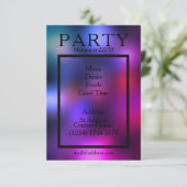 Invitation Soirée de fête style club lisse cool (Debout devant)