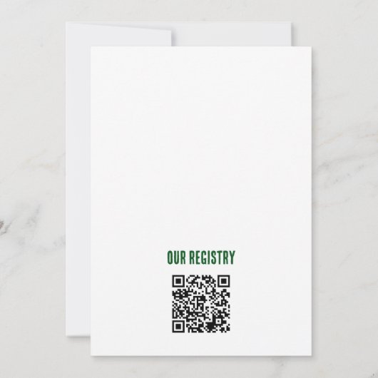 Invitation Soirée de fiançailles (Dos)