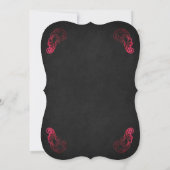 Invitation Soirée de fiançailles Vampire Halloween (Dos)
