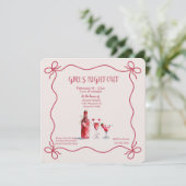 Invitation Soirée de filles pour la Saint-Valentin (Debout devant)