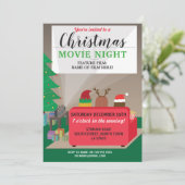 Invitation Soirée de film de Noël Fête pour enfants Films de (Debout devant)