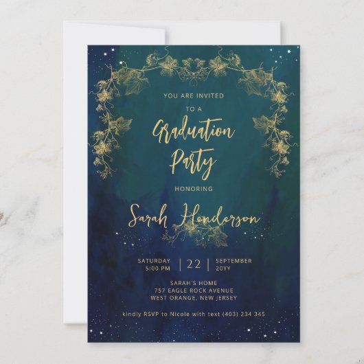 Invitation Soirée de fin d'année unique et élégante (Devant)