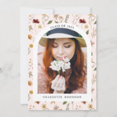 Invitation Soirée de Fleur sauvage de printemps stylish (Dos)