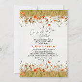 Invitation Soirée de Fleur sauvage élégante personnalisée (Devant)