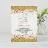 Invitation Soirée de Fleur sauvage élégante personnalisée (Debout devant)