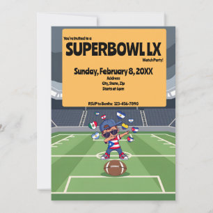 Invitation Soirée de football