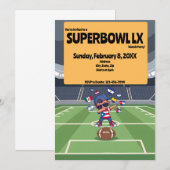 Invitation Soirée de football (Devant / Derrière)