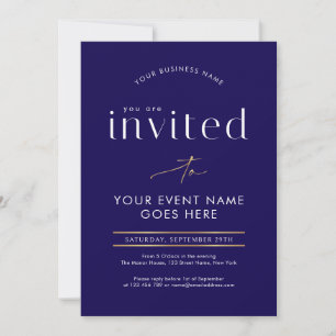 Invitation Soirée de gala de l'événement commercial de callig