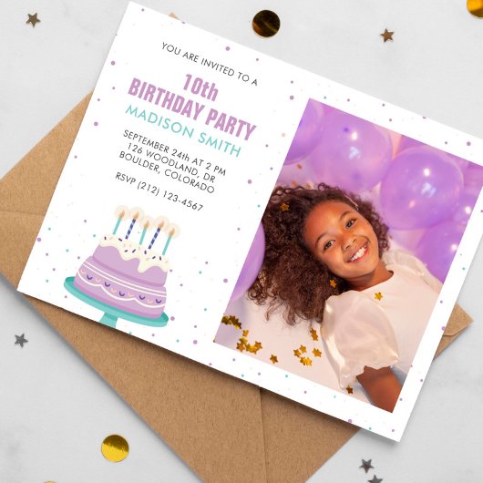 Invitation Soirée de gâteau d'anniversaire