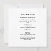 Invitation Soirée de golf Golf et bière Citation amusante pou (Dos)