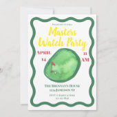 Invitation Soirée de golf Masters Montre (Devant)