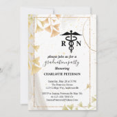 Invitation  Soirée de graduation des infirmières en gris et e (Devant)