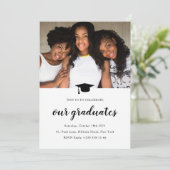 Invitation soirée de graduation dîner universitaire moderne i (Debout devant)