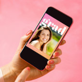 Invitation Soirée de graduation en mode rose orange