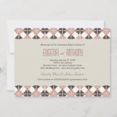 Invitation Soirée de groupe Art déco Mariage (Devant)