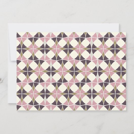 Invitation Soirée de groupe Art déco Mariage (Dos)