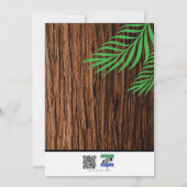 Invitation Soirée de hibou longue fête d'anniversaire (Dos)