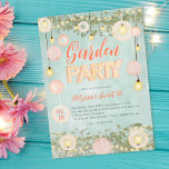 Invitation Soirée de jardin lunaire rétro été Sweet 16<br><div class="desc">Découvrez la magie d'une fête de jardin fantaisiste avec notre Summer Retro Sweet 16 Invitation. Avec des feuilles verts, des lanternes suspendues, des ballons et des lampes à cordes qui décorent l'invitation sur un arrière - plan bleu pâle et poussiéreux, on a l'impression d'être entré dans un conte de fées....</div>