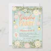 Invitation Soirée de jardin lunaire rétro été Sweet 16 (Devant)