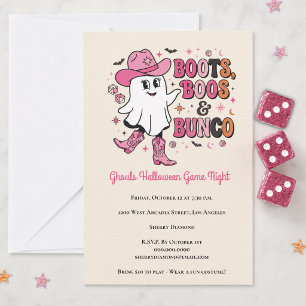 Invitation Soirée de jeu Bunco Halloween entre filles