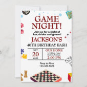 Invitation Soirée de Jeux Anniversaire (Devant)