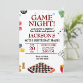 Invitation Soirée de Jeux Anniversaire (Debout devant)