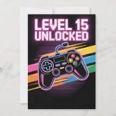 Invitation Soirée de jeux vidéo pour adolescents (Dos)