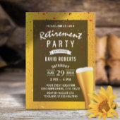 Invitation Soirée de la bière Red Confetti