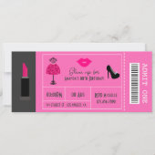 Invitation Soirée de la fête de mode Glam (Devant)