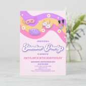 Invitation Soirée de la fête de Stwood Retro Anniversaire (Debout devant)