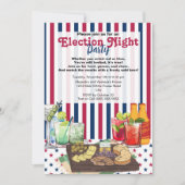 Invitation Soirée de la Fête Électorale Moderne 2024 (Devant)
