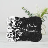 Invitation Soirée de la fontaine noire blanche (Debout devant)