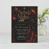 Invitation Soirée de la Nébuleuse Fête d'anniversaire 21 ans (Debout devant)