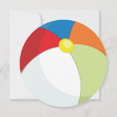 Invitation Soirée de la piscine de la plage de Cute (Dos)