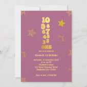 Invitation Soirée de la Réveillon de l'or rose (Devant)