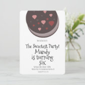 Invitation Soirée de la Saint-Valentin Biscuit Mignon en Form (Debout devant)