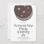 Invitation Soirée de la Saint-Valentin Biscuit Mignon en Form (Devant)