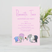 Invitation Soirée de la Saint-Valentin Temps Romantique (Debout devant)