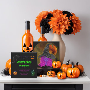 Invitation Soirée de la sorcière de Halloween