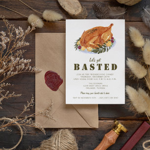 Invitation Soirée de l'Action d'Amabilité Dîners de Thanksgiv