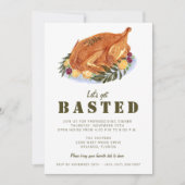 Invitation Soirée de l'Action d'Amabilité Dîners de Thanksgiv (Devant)