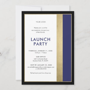 Invitation Soirée de lancement d'entreprise Evénement formel