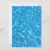 Invitation Soirée de l'Anniversaire de enfant Flamant rose de (Dos)