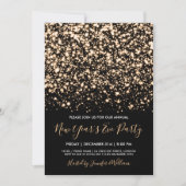 Invitation Soirée de l'or et du noir glam Nouvel An (Devant)