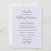 Invitation Soirée de mariage à thème orchidée personnalisée (Devant)