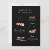 Invitation Soirée de Mariage de Sushi (Devant)
